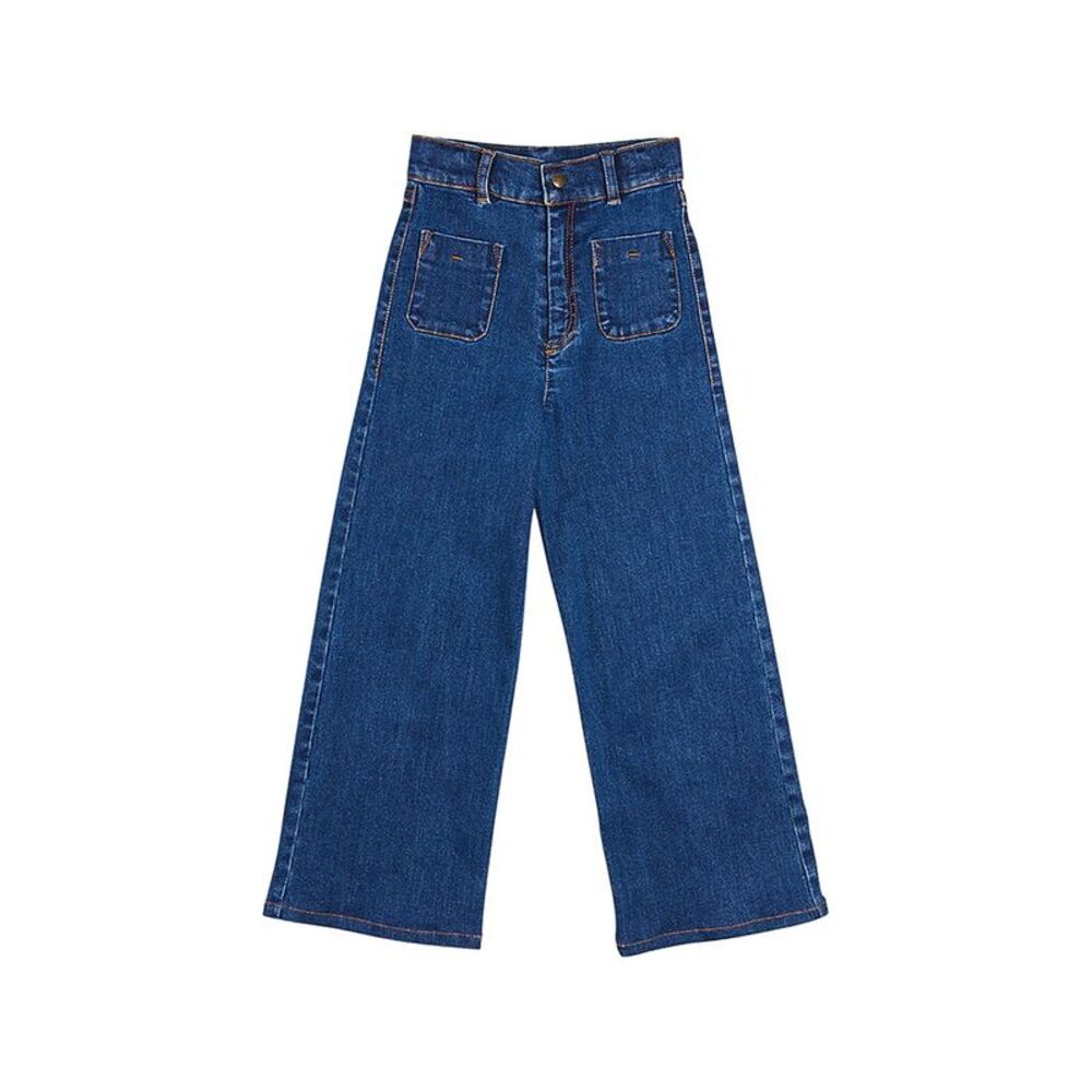 Pepa London Girls  Soft Denim Wide Leg Trouser